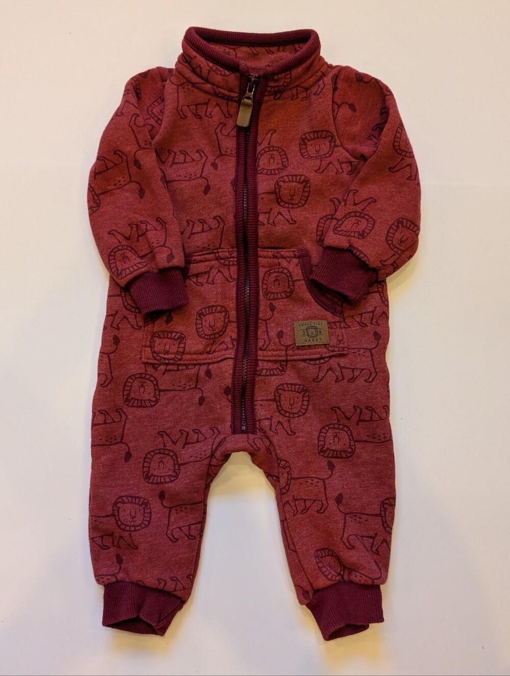 2/$15 💙 Carter’s Fleece Bunting Suit | Lion Print | 3M/6M
